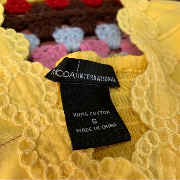 Y2K Moda International Yellow Halter Top - Picture 2 of 4